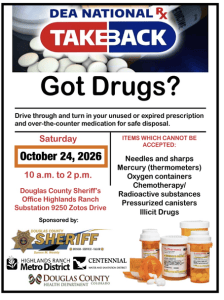 National Prescription Drug Take Back Event event graphic
