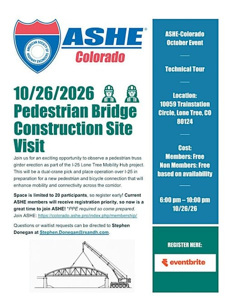 ASHE CO - Pedestrian Bridge Construction Site Visit at 10059 Trainstation Cir