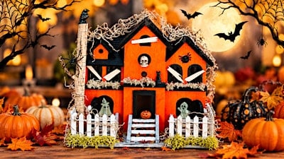 Create a SPOOKtacular Mini Haunted House! at Goods & Grace