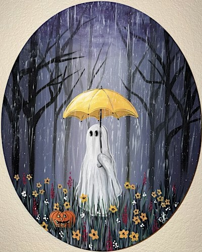 Dreary Ghost Canvas OR Wood Sign Painting at Downhill Brewing - Parker at Downhill Brewing Parker