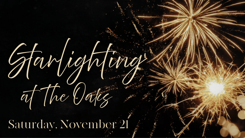 Starlighting Viewing Party at The Oaks event graphic
