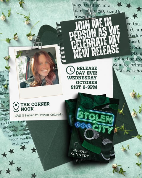Stolen in Sin City Release Party at The Corner Nook event graphic