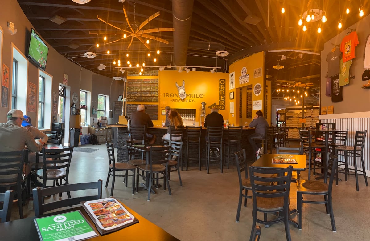 Iron Mule Public House and Brewery atmosphere and seating