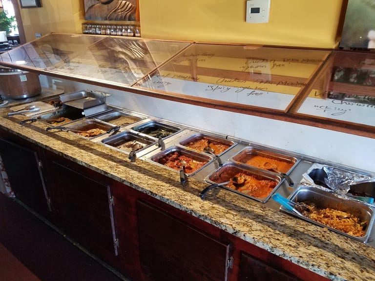 India's Kitchen atmosphere and seating