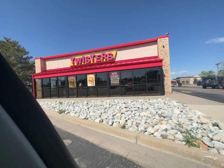 Interior view of Twisters Burgers and Burritos