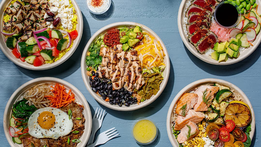 Roadtrip Bowls Made by Lazy Dog restaurant in Highlands Ranch, Colorado