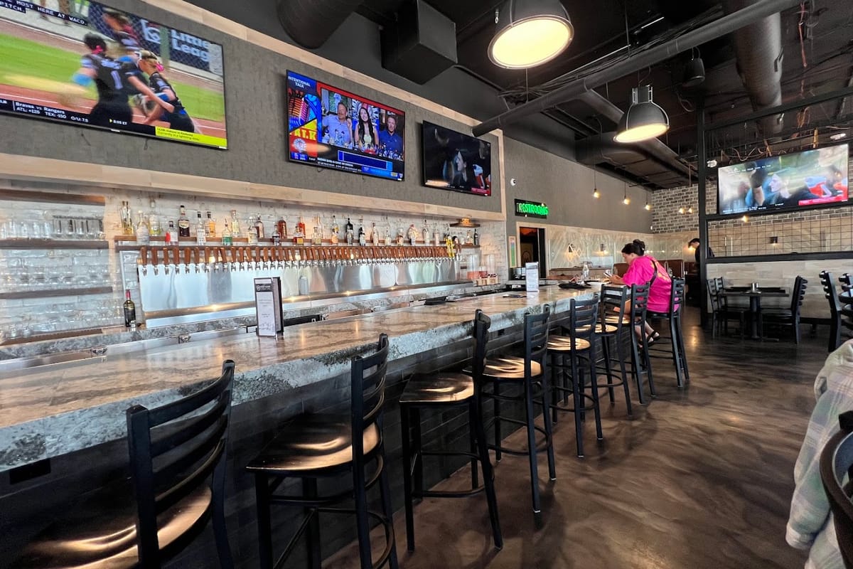 West Main Taproom + Grill dining area