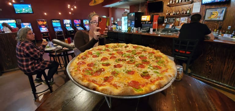 Interior view of Stumpy's Pizza