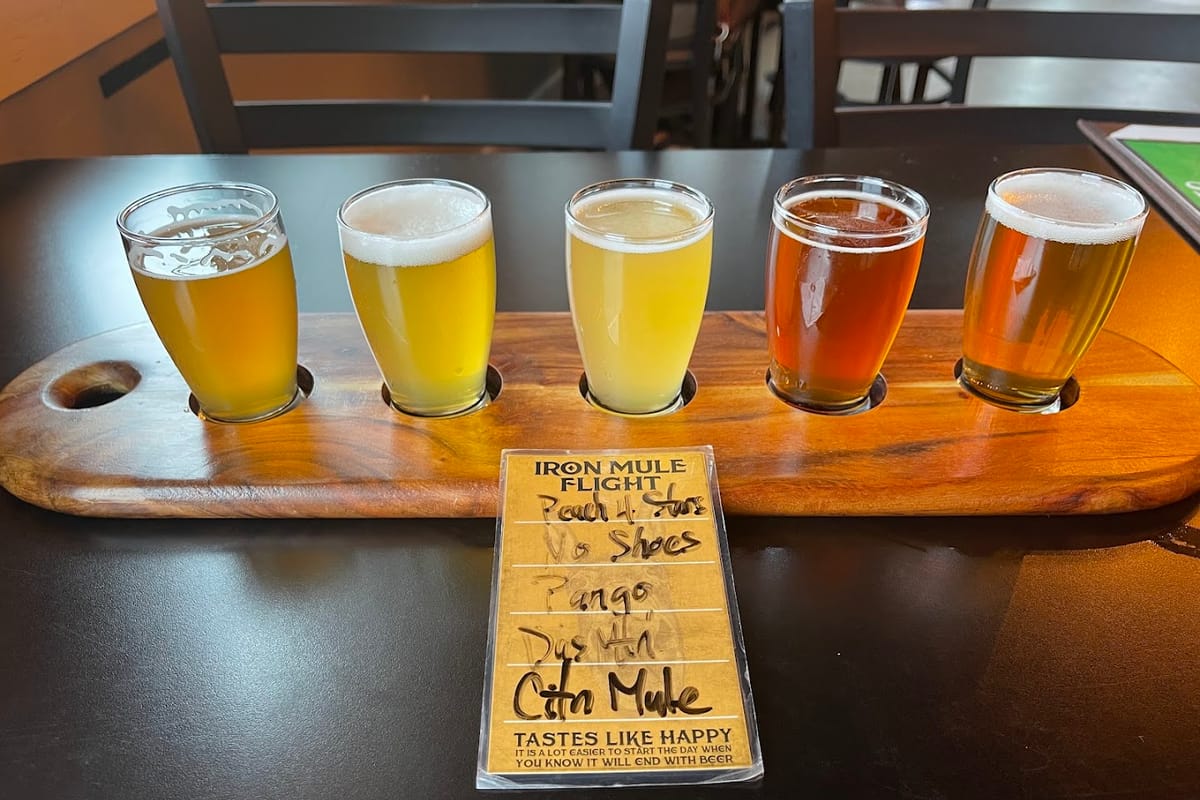 Iron Mule Public House and Brewery featured offerings