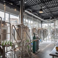 Wild Blue Yonder Brewing Co. bar in Castle Rock, Colorado