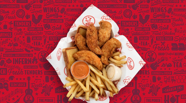 Slim Chickens atmosphere and seating