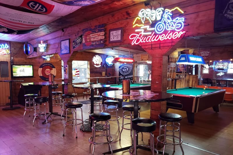 The Stagecoach Saloon bar in Franktown, Colorado