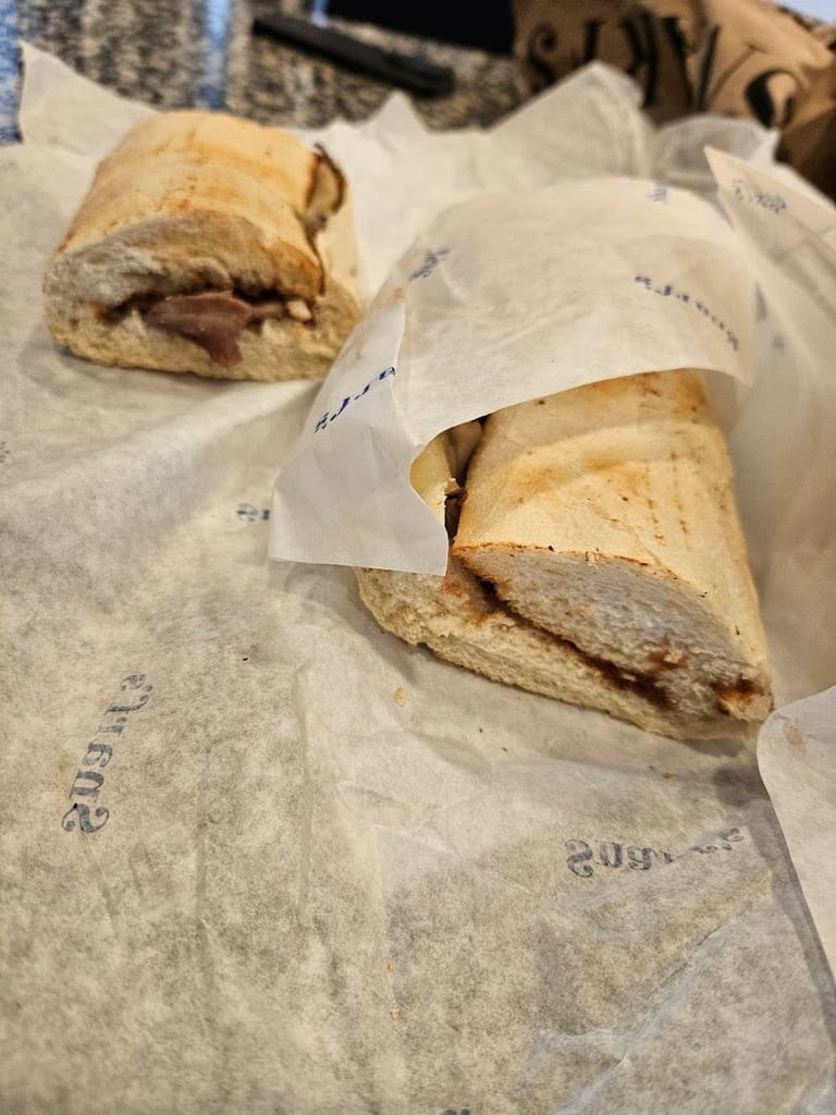 Interior view of Snarf's Sandwiches