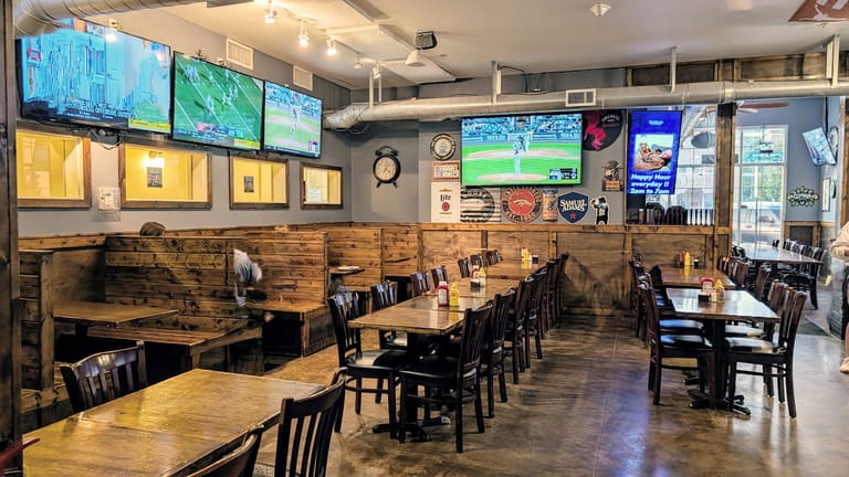The Office Co. Bar & Kitchen dining area