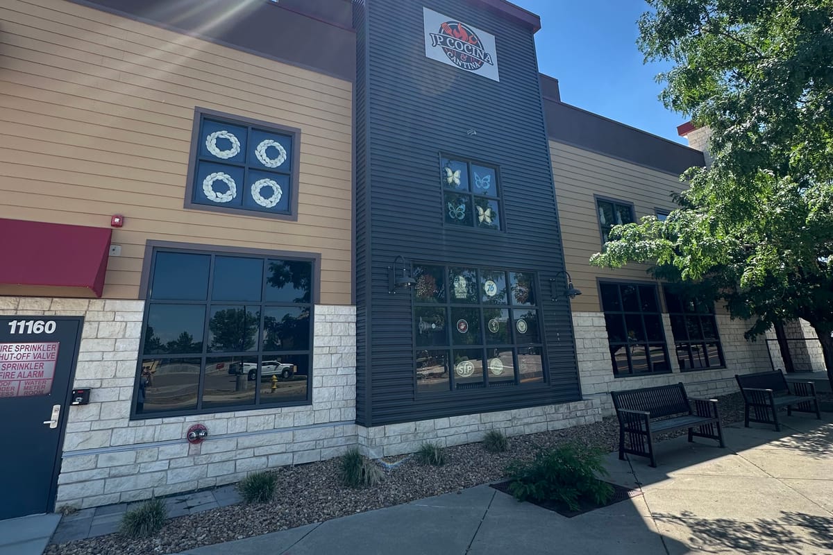 JP Cocina & Cantina signage at 11160 S Pikes Peak Dr in Parker