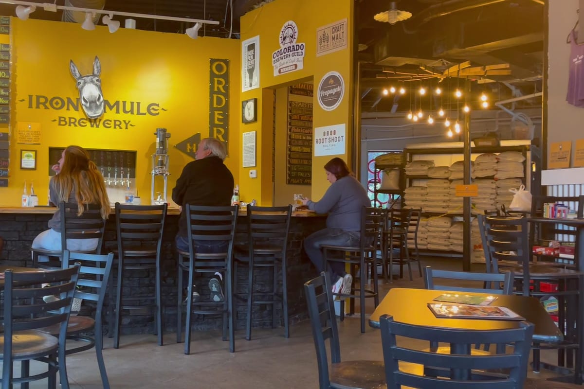 Interior view of Iron Mule Public House and Brewery