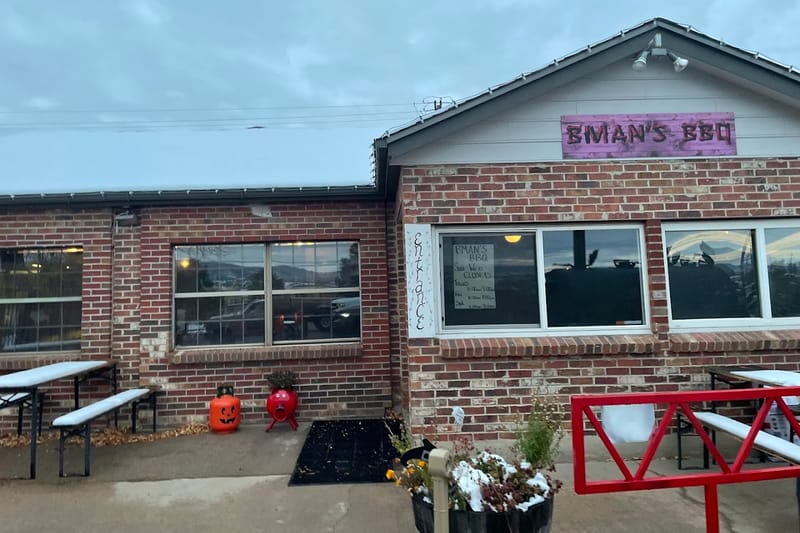 B-Man's BBQ restaurant in Sedalia, Colorado