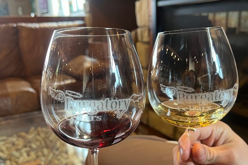 Purgatory Cellars Winery bar in Parker, Colorado