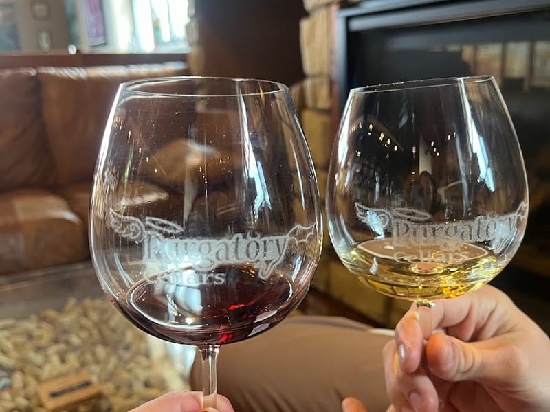 Purgatory Cellars Winery bar in Parker, Colorado