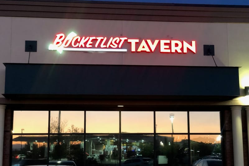 Bucket List Tavern bar in Castle Rock, Colorado