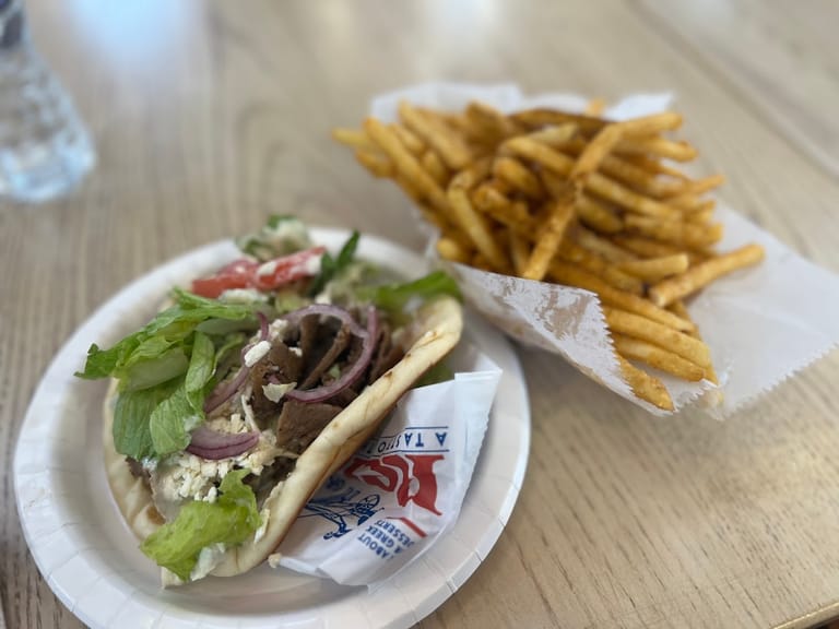 Interior view of Renzios Greek Food