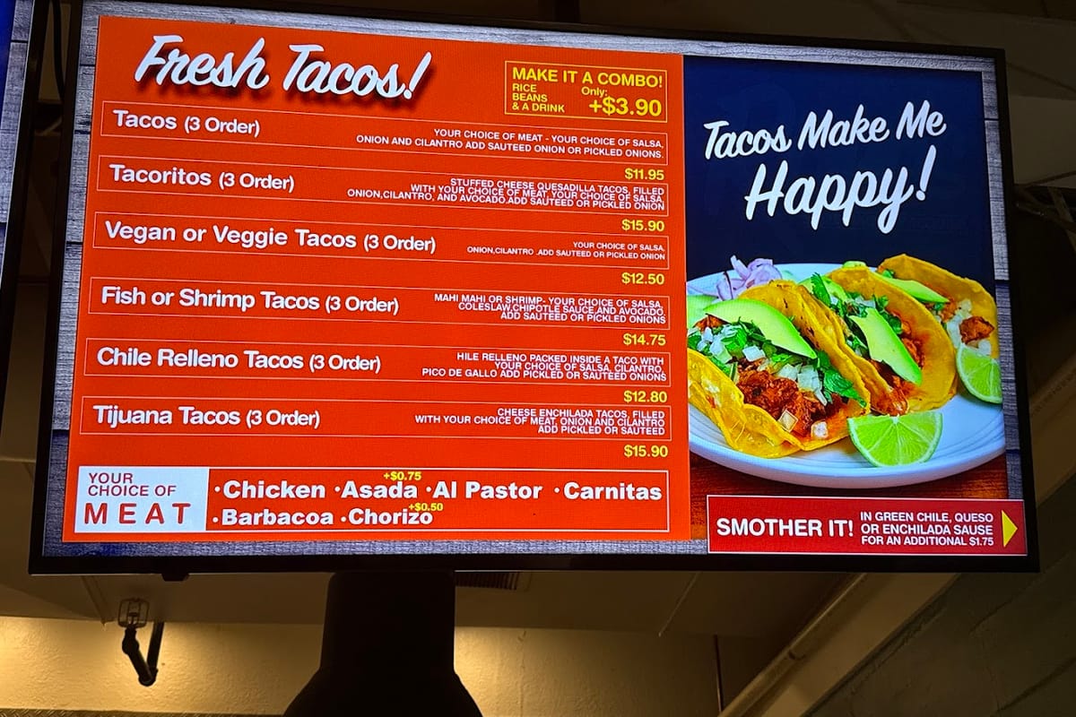 Romo’s Street Tacos featured offerings
