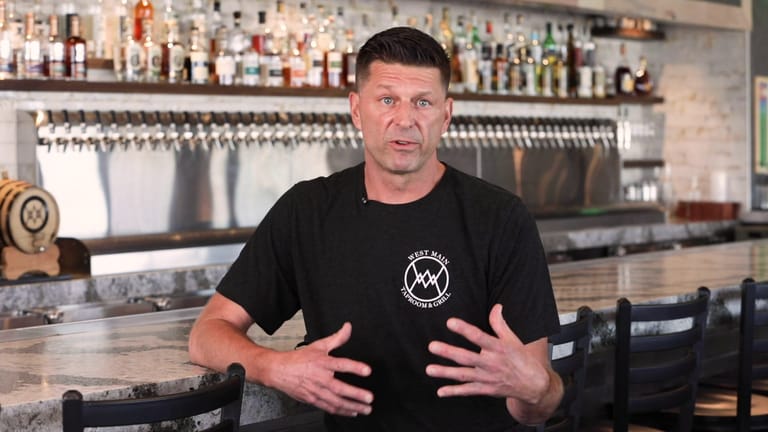 Interior view of West Main Taproom + Grill