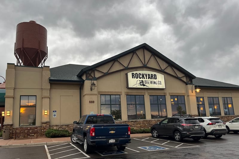 Rockyard Brewing Company bar in Castle Rock, Colorado