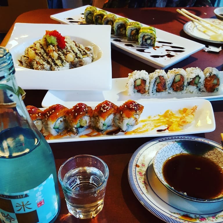 Interior view of Joy Sushi