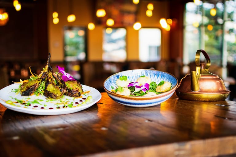 Urban Village Indian Grill atmosphere and seating