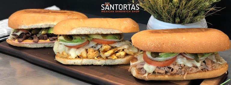 Santortas Mexican Sandwiches atmosphere and seating