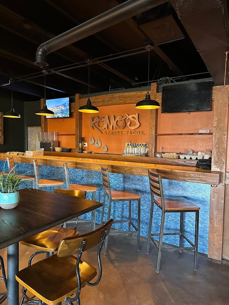 Interior view of Romo’s Street Tacos