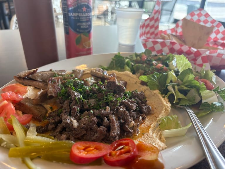 Mezza Mediterranean Grill atmosphere and seating