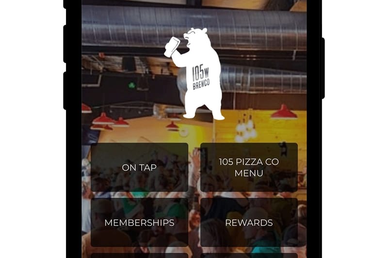 105 West Brewing Company bar in Castle Rock, Colorado