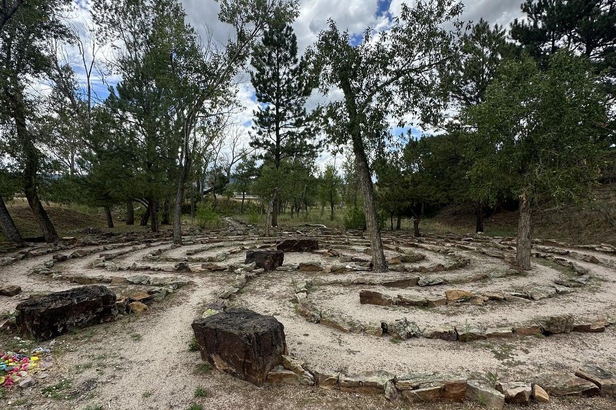 The stone labyrinth at A Sanctuary Center in Sedalia