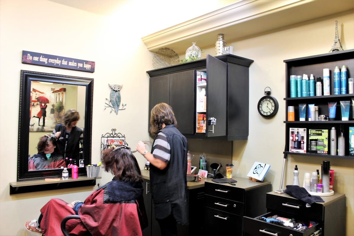 Interior view of Scissorhand Hair Salon