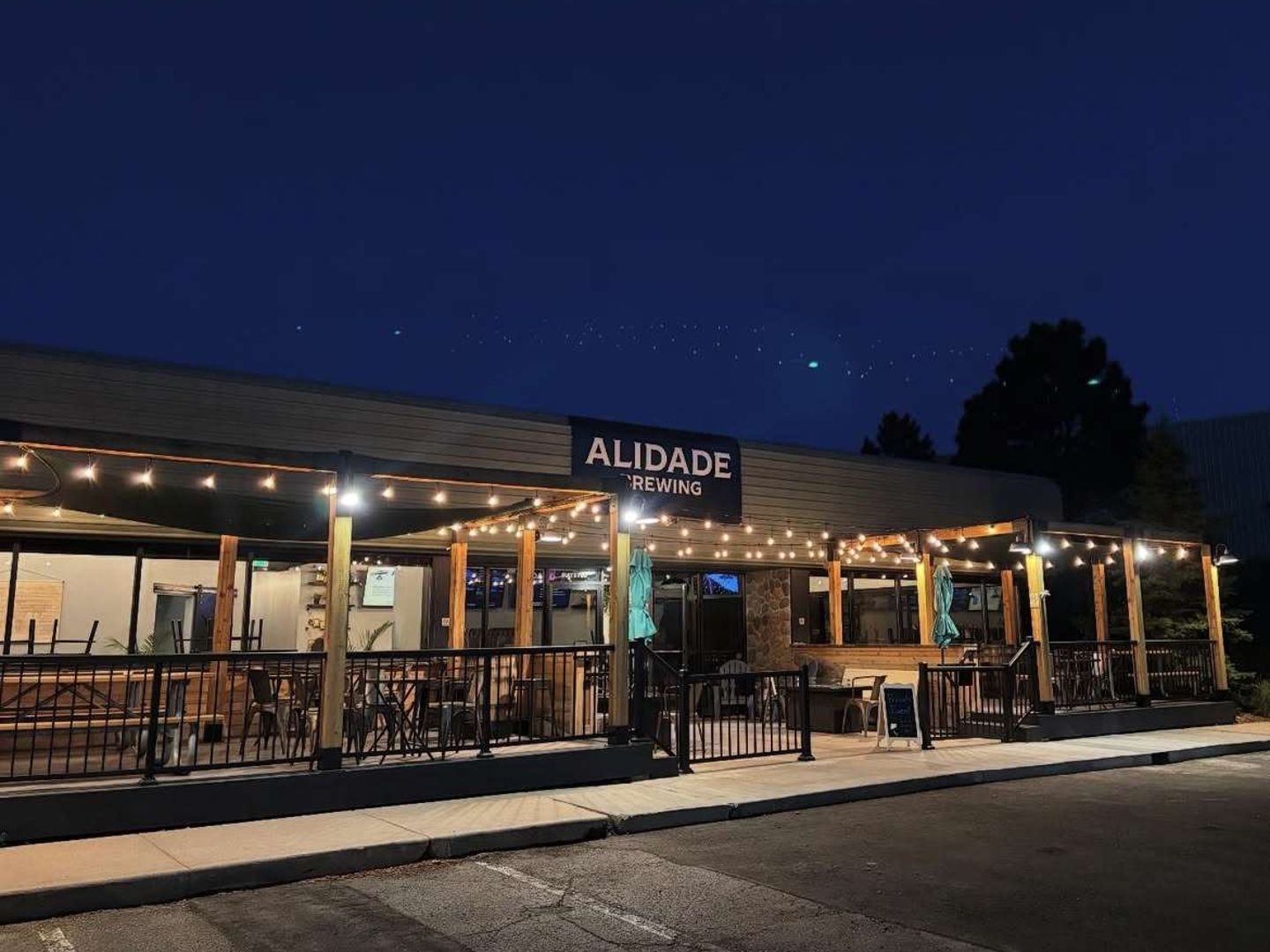 Alidade Brewing bar in Castle Rock, Colorado