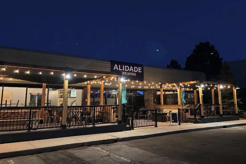 Alidade Brewing bar in Castle Rock, Colorado