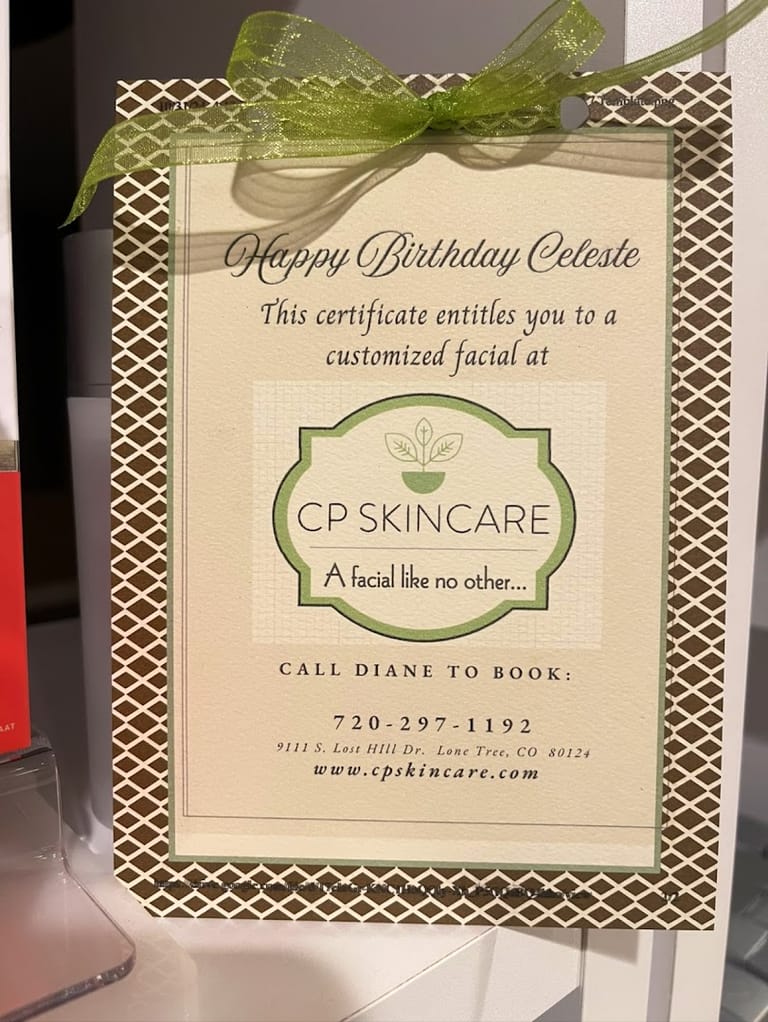 CP Skincare dining area