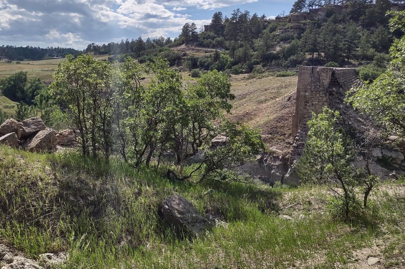 Castlewood Canyon Dam park in Castle Rock, Colorado