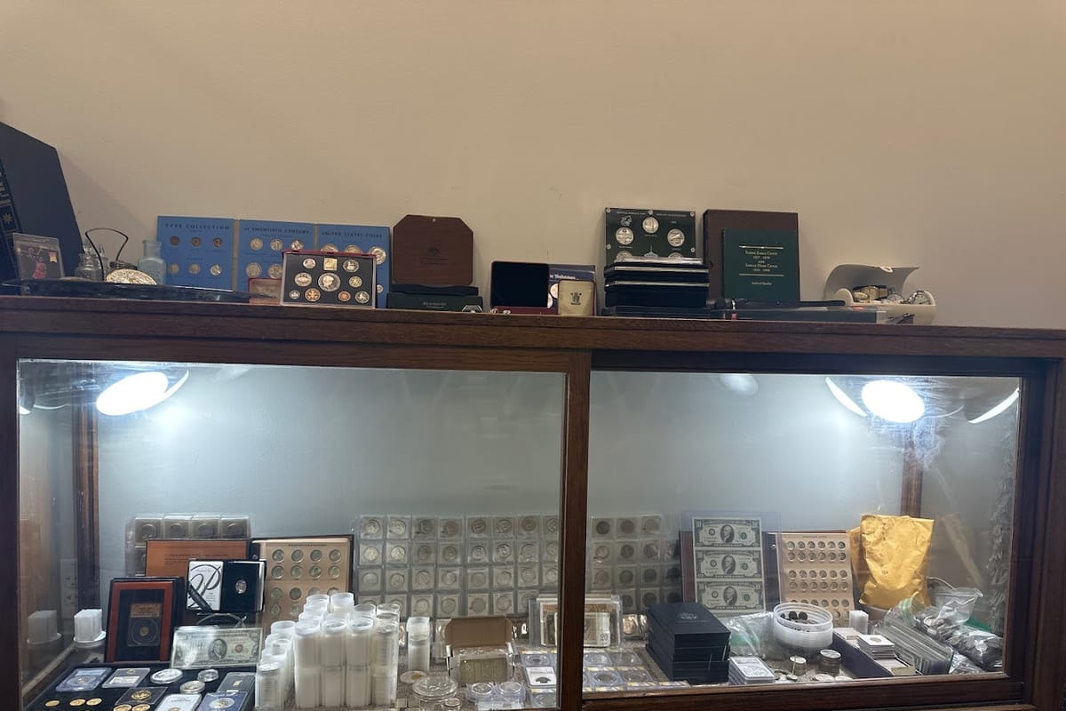 Interior view of Castle Rock Coins & Collectibles