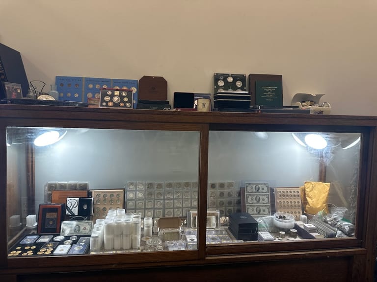 Interior view of Castle Rock Coins & Collectibles