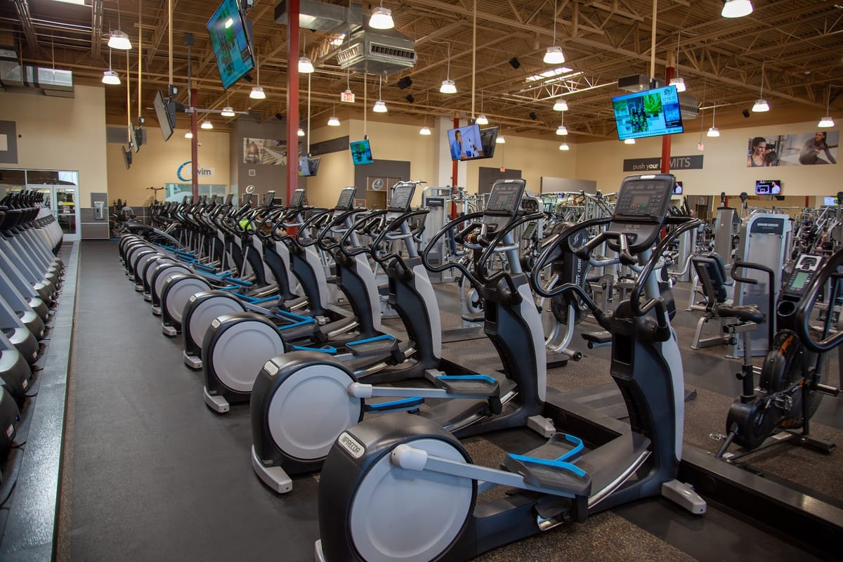 Interior view of 24 Hour Fitness