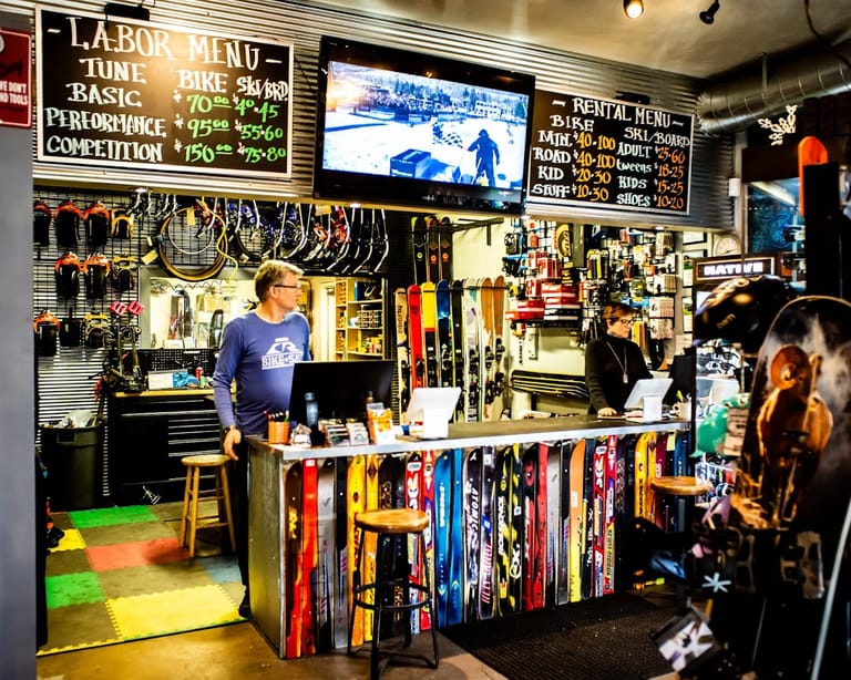 Interior view of Castle Rock Bike & Ski