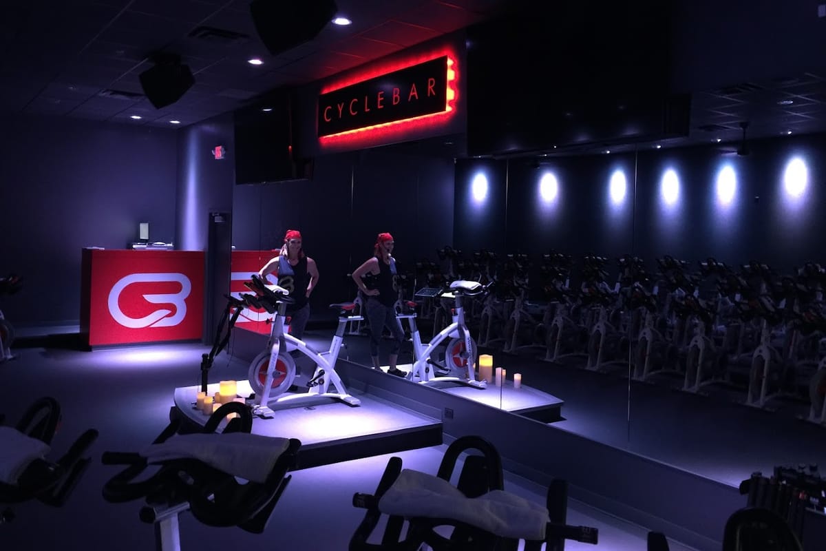 Interior view of CycleBar Lone Tree