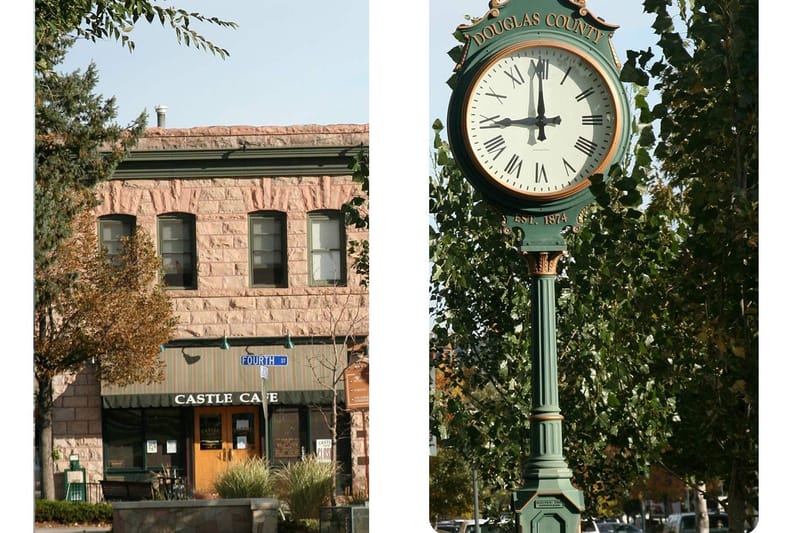 Castle Rock Museum exterior — historic 1875 Denver & Rio Grande Depot at 420 Elbert St
