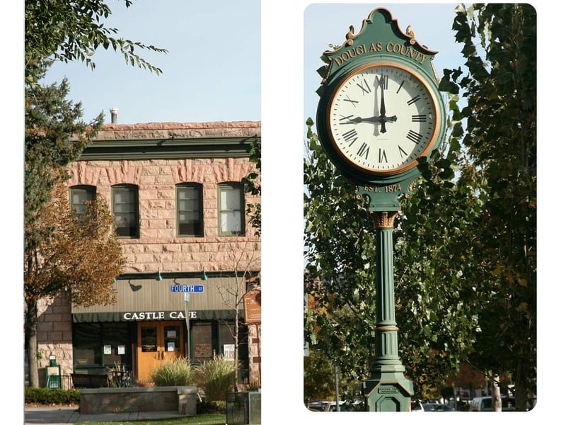 Castle Rock Museum exterior — historic 1875 Denver & Rio Grande Depot at 420 Elbert St