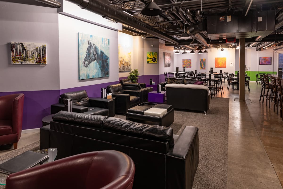 Deep Space Parker Lounge & Event Center atmosphere and seating
