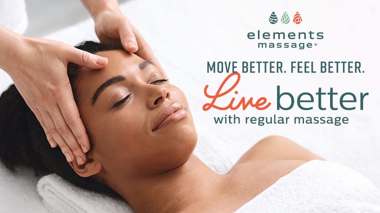Elements Massage dining area