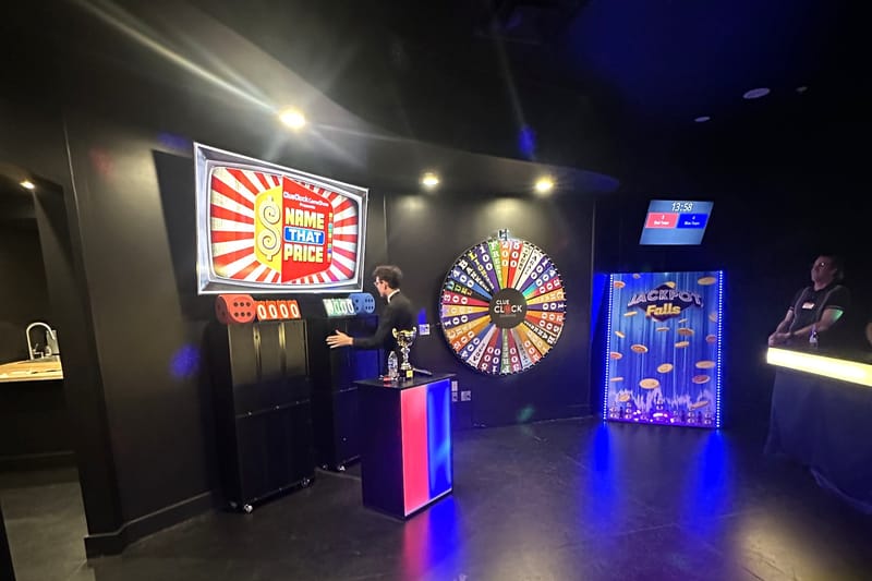 The ClueClock Gameshow stage in Castle Pines
